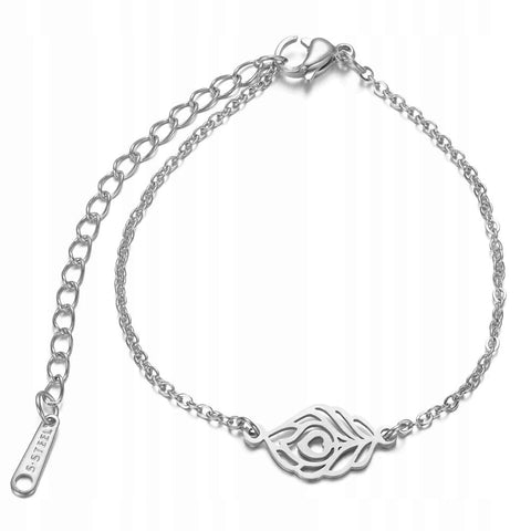 Silver surgical steel bracelet FEATHER FEATHER 