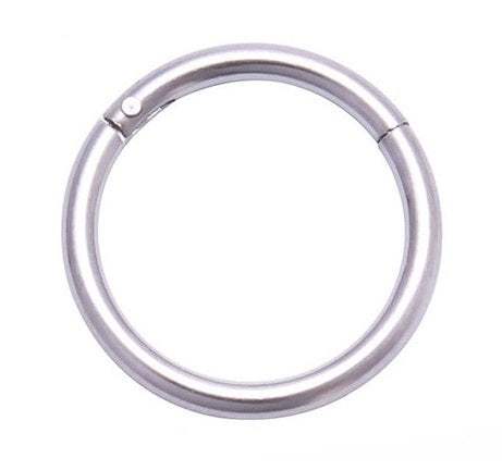 Kolczyk stal chirurgiczna kółko CLICKER srebrny 6mm TRAGUS HELIX 1 szt.