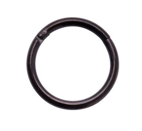 Kolczyk stal chirurgiczna kółko CLICKER czarny 10mm TRAGUS HELIX 1 szt.