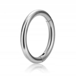 Kolczyk tytanowy kółko clicker srebrny 0.8/8mm tragus helix 1 szt.
